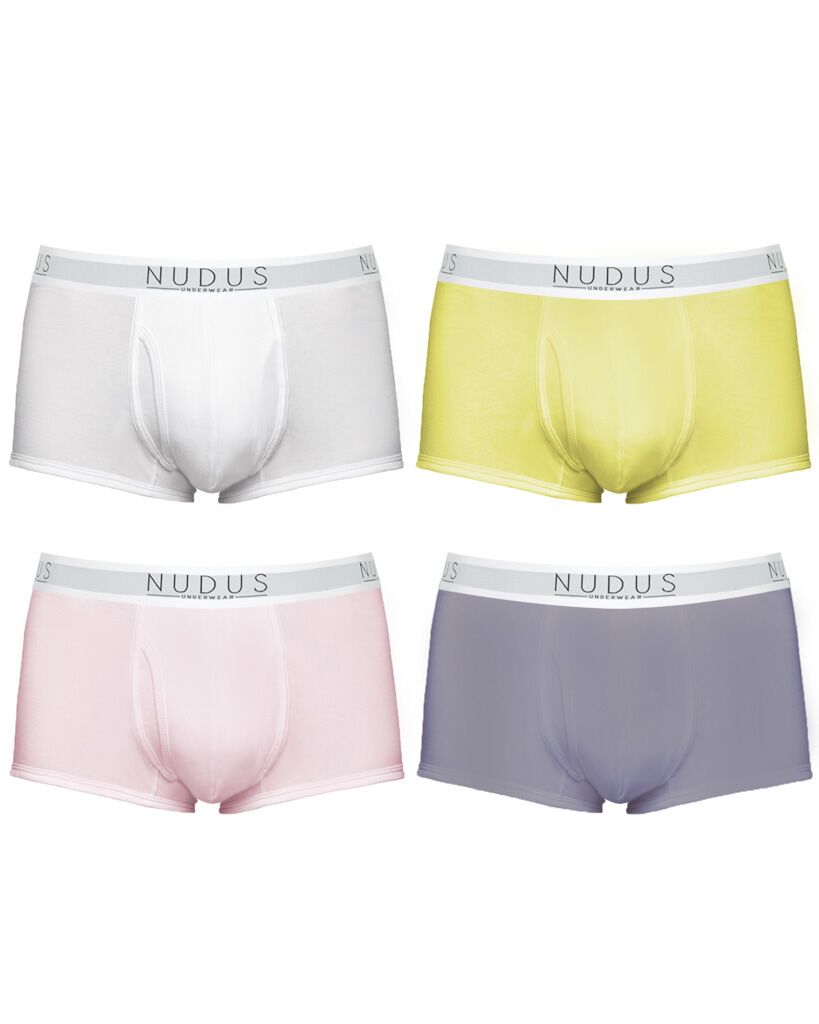 NUDUS Men's Stylish Bamboo Underwear With Fly - Pack Of 4 Gift Box ...